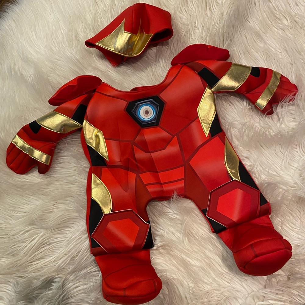 Dogs iron man costume
